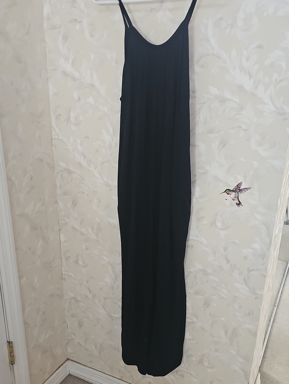 Classic Black Jumper with Thin Straps